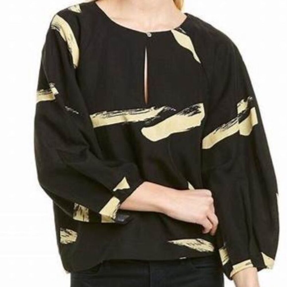 *NWOT* Joie "Elyanna" Linen Blouse - Black - Size Small